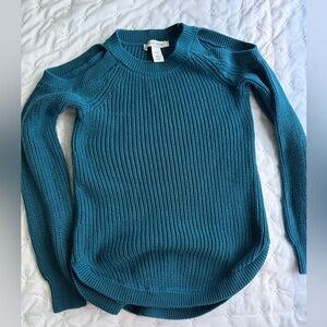 BHBM Teal Off-the-Shoulder Sweater